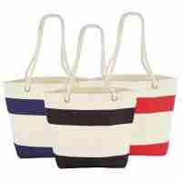 Capri Stripes Cotton Shopper Tote