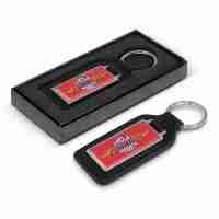 Baron Rectangular Leather Key Ring
