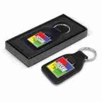 Baron Square Leather Key Ring