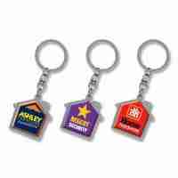 House Metal Key Ring
