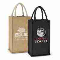 Donata Jute Double Wine Carrier
