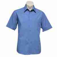 Mens Micro Check Short Sleeve Shirt