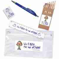 Stationary Set in PVC Pencil Case